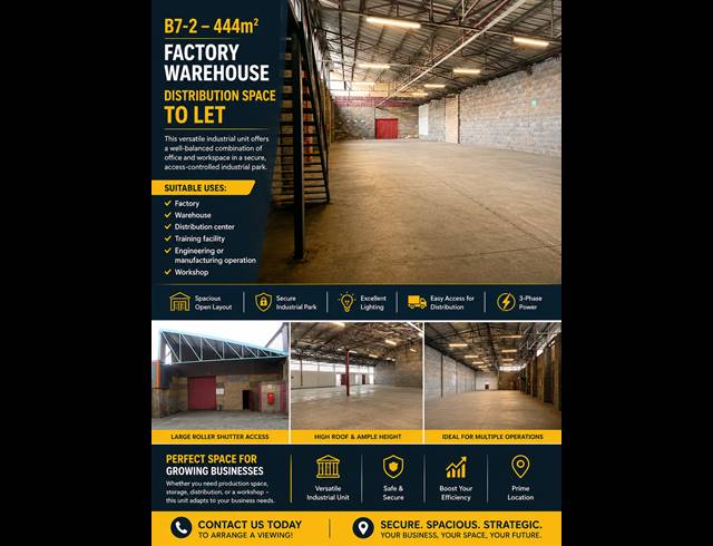 Industrial property to rent in HERIOTDALE